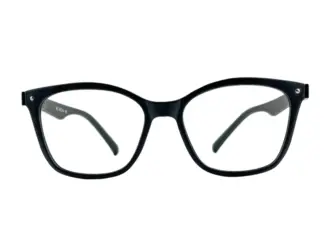 eBasic Transparent Black Eyeglass (ER-EG-TR-SQ-FR-M-TB-19/Medium)