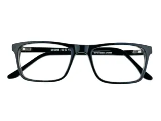 eBasic Black Eyeglass (ER-EG-AT-RE-FR-L-BL-22/Large)