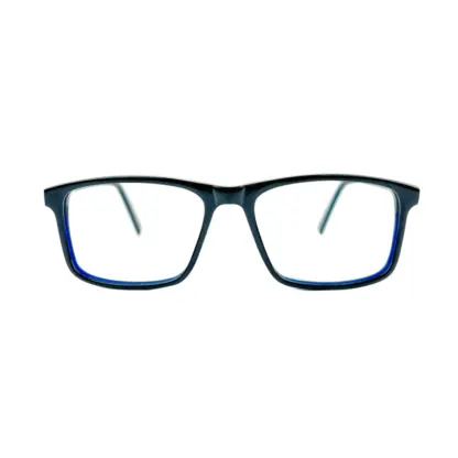 eBasic Black Blue White Eyeglass (ER-EG-AT-RE-FR-M-TG-25/Medium)