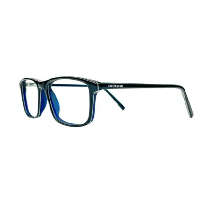 eBasic Black Blue White Eyeglass (ER-EG-AT-RE-FR-M-TG-25/Medium) - Image 4