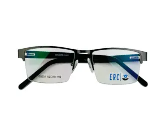 eBasic Black Silver Eyeglass (ER-EG-ML-RE-HR-M-SB-24/Medium)