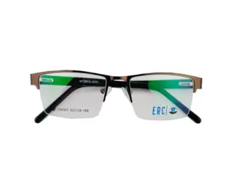 eBasic Black Brown Eyeglass (ER-EG-ML-RE-HR-M-BW-24/Medium)