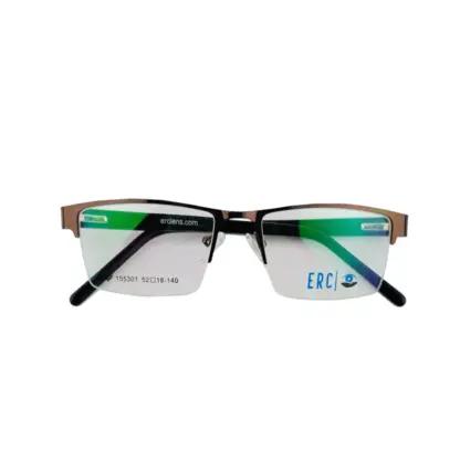 eBasic Black Brown Eyeglass (ER-EG-ML-RE-HR-M-BW-24/Medium)
